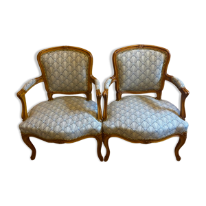 Paire fauteuils - tissu