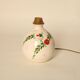 Ceramic lamp base with floral patterns