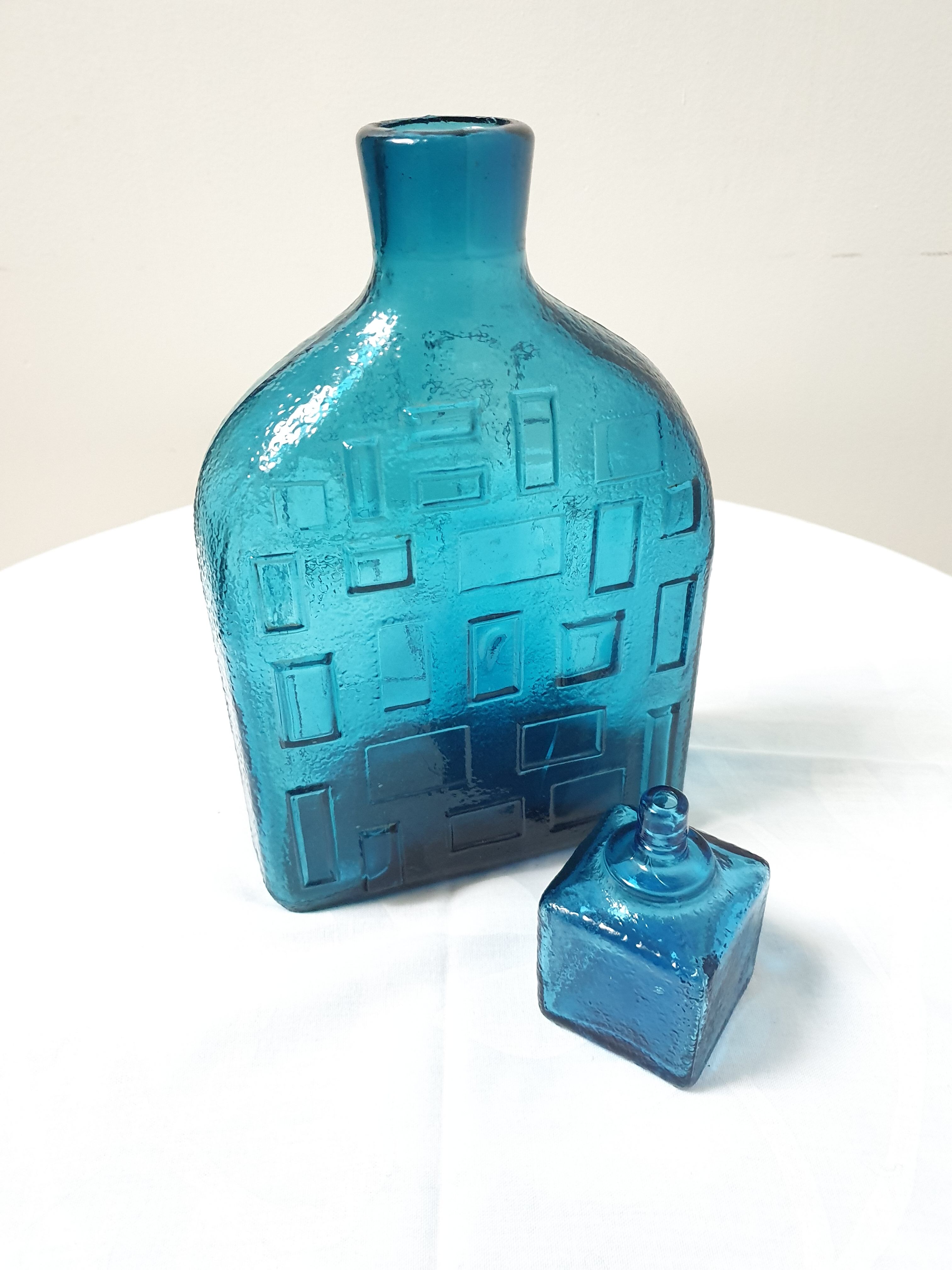 Decorative glass bottle
