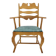 1960s Henning Kjærnulf Razorblade armchair in solid oak for EG Møbler, Denmark