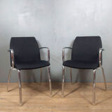 Pair of armchairs Design style Moderniste circa 1970-1980