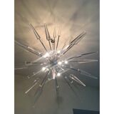 Lustre Spoutnik en verre de Murano italien