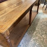 Oak draper table 2 drawers