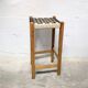 Tabouret de bar bois et corde tressée