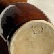 Large brown glazed stoneware jug Grès du Berry Made in France H19