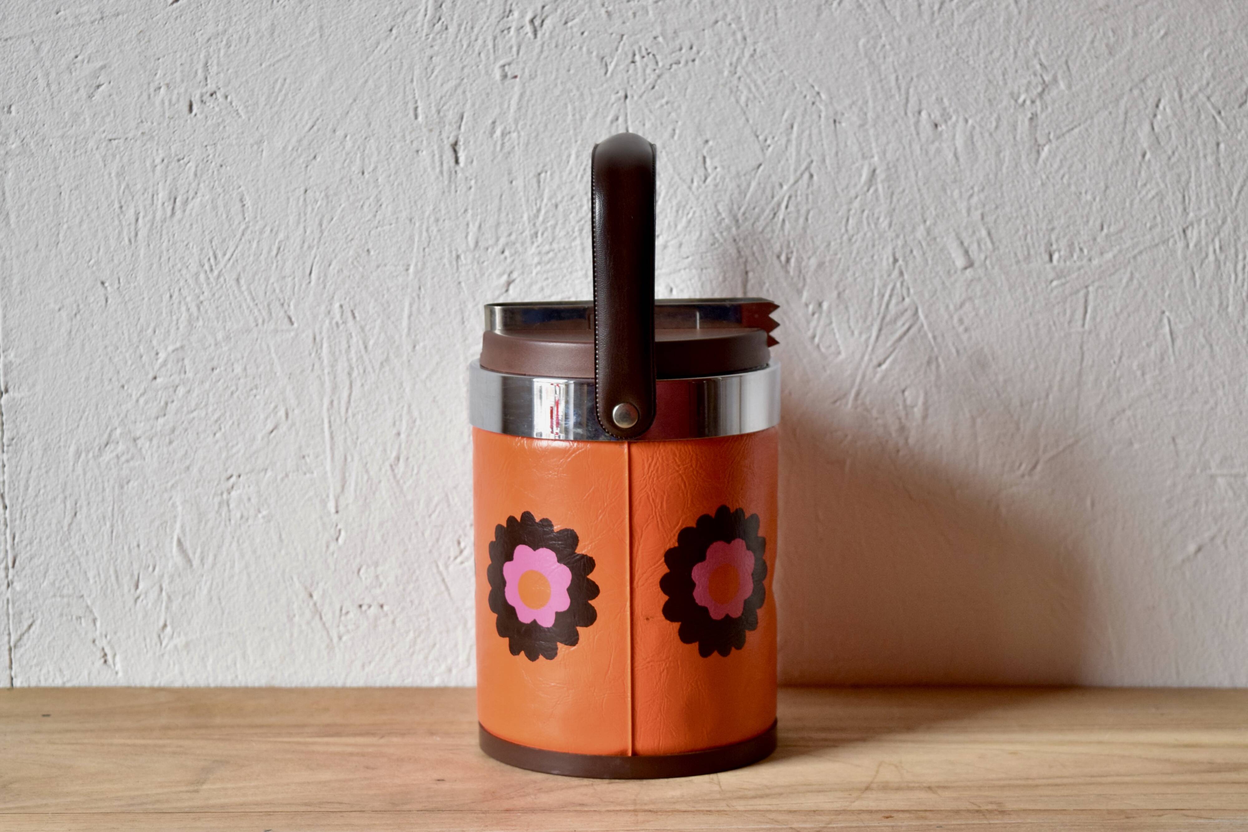 Vintage Brabantia ice bucket - Patrice floral decor - Netherlands