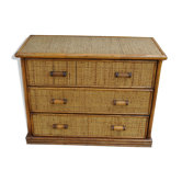 Rattan dresser 1970