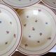 Set de 6 assiettes creuses vintage en porcelaine des Salins 2103127