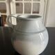 large blue ceramic pitcher