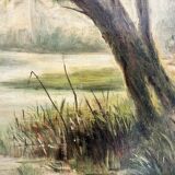 Oil painting on canvas from the early 20th century.