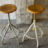 Pair of BAO workshop stools, 1950s
