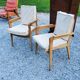 Pair of armchairs from the 50s free-span in blond beech