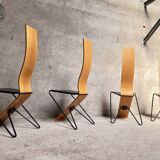 Series of 4 Chairs by Pietro Arosio for Airon 1980