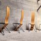 Series of 4 Chairs by Pietro Arosio for Airon 1980