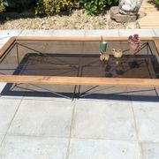 Table basse et haute tréteaux
