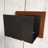 Wood/metal shelf