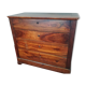 Molded walnut chest of drawers