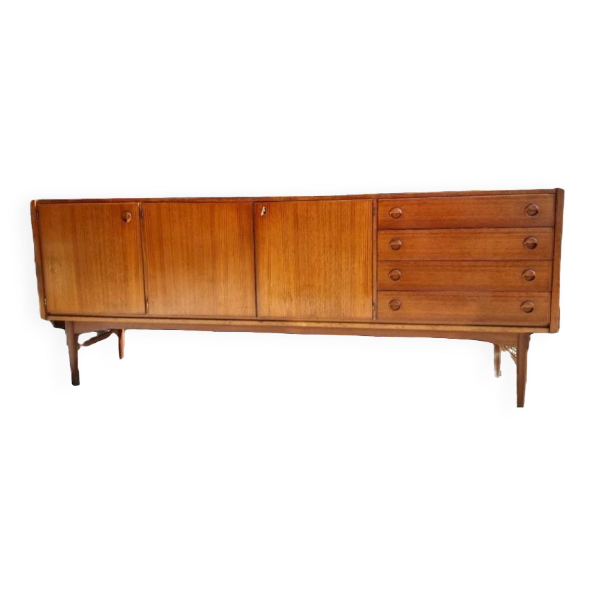 Vintage Scandinavian sideboard, teak sideboard from the 60s, 70s.