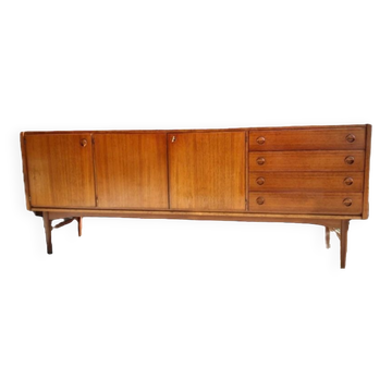Enfilade scandinave vintage, enfilade en teck des années 60, 70