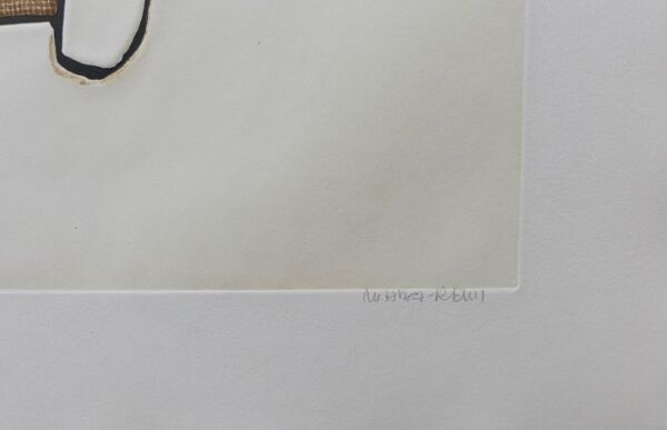 Composition 9 1977 eau-forte et aquatinte originale signée Conrad Marca-Relli