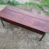 Vintage school desk coffee table with chests