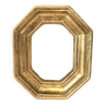 Octagonal Golden Wood Frame