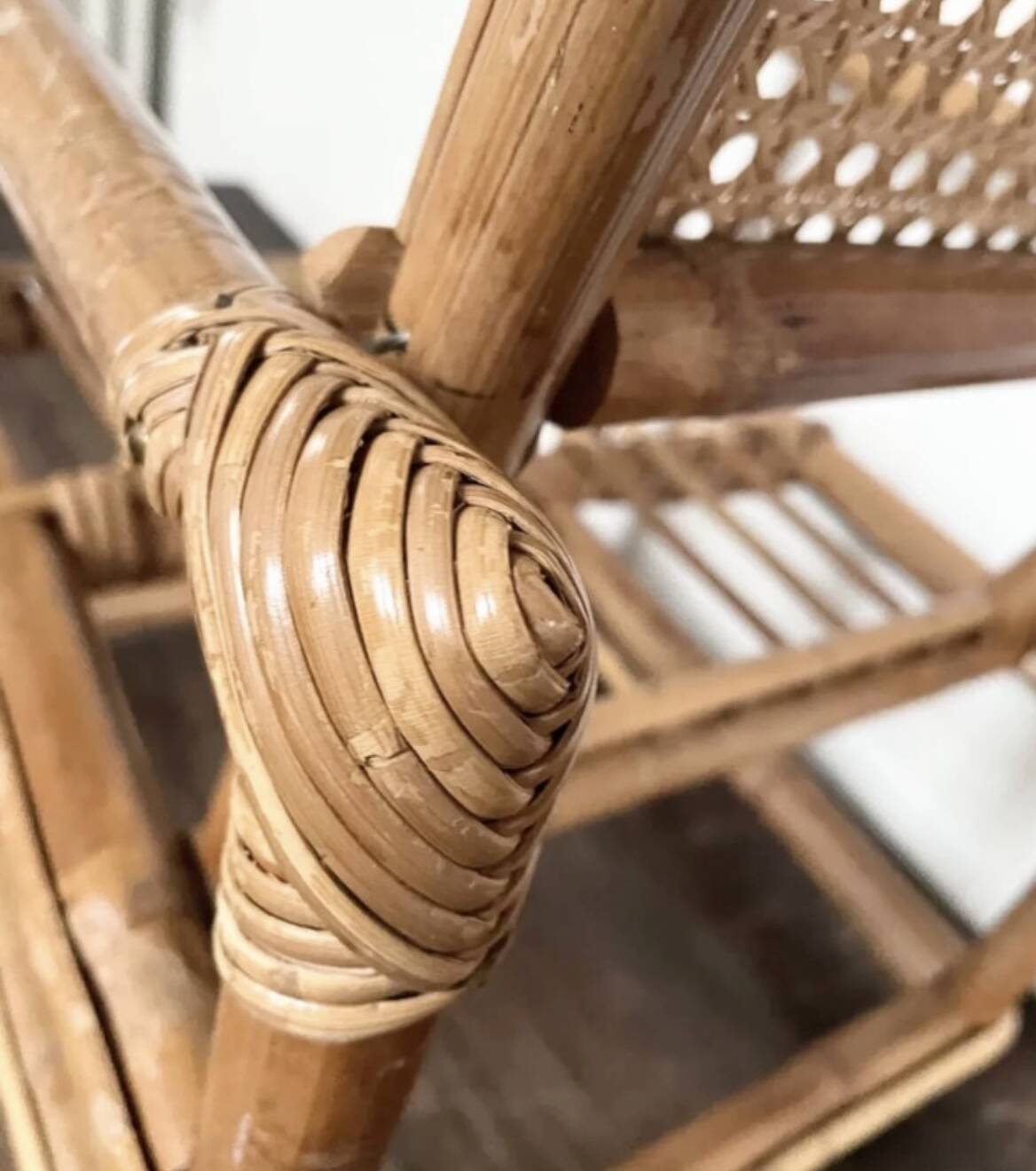 Child's rattan armchair