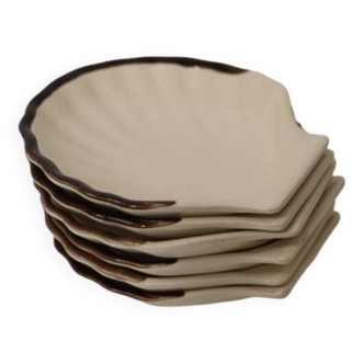 Small shell dishes, Emile Henry 1960
