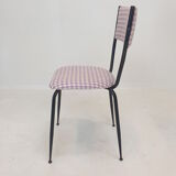 Set of 4 Italian Metal Dining Chairs, 1960's