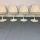 4 Mid-Century Modernist Space Age Tulip Chairs by Eero Saarinen Knoll, 1960s