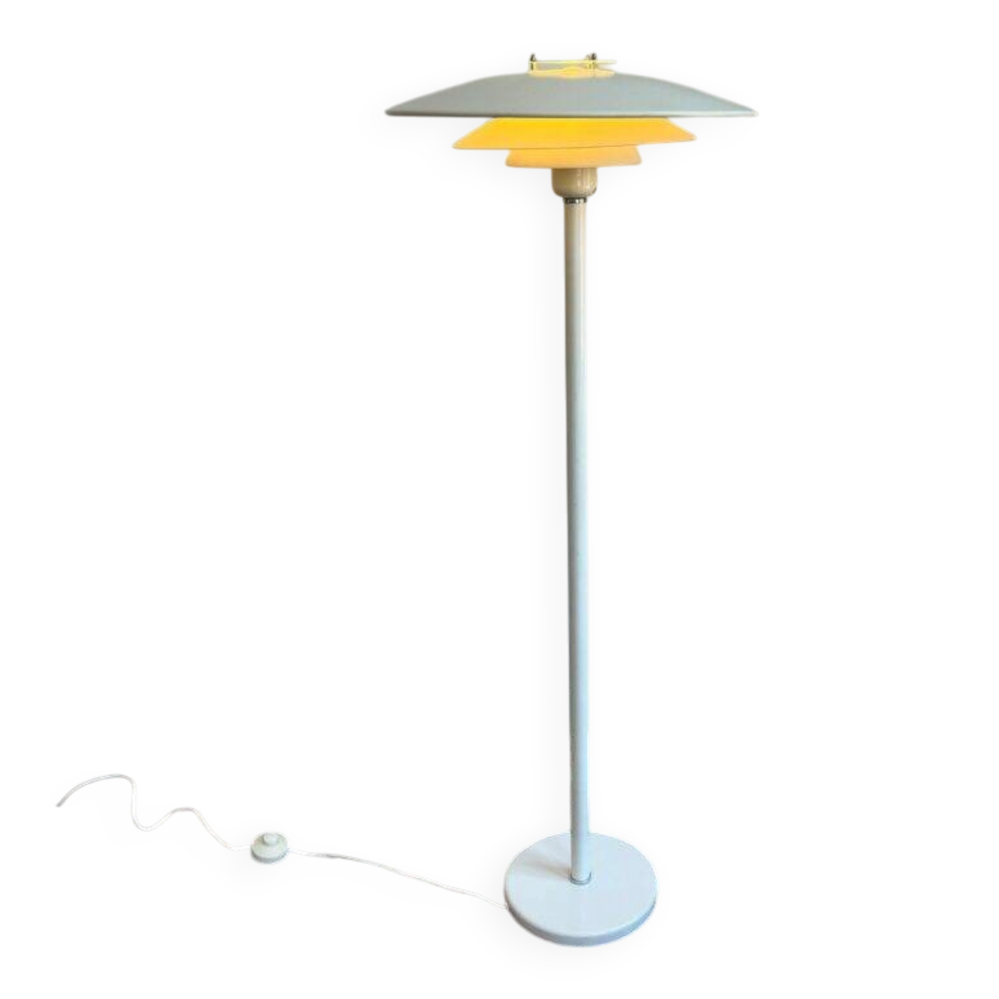 Danish layered floor lamp