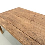 Brutalist farmhouse table in solid oak from the 1950s.