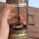 Night Candle Holder Brass Chiseled Blown Glass Night Light 19th Century