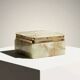 Vintage green marble/onyx jewellery box - 1960s/70s