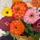 Oil on canvas flowers