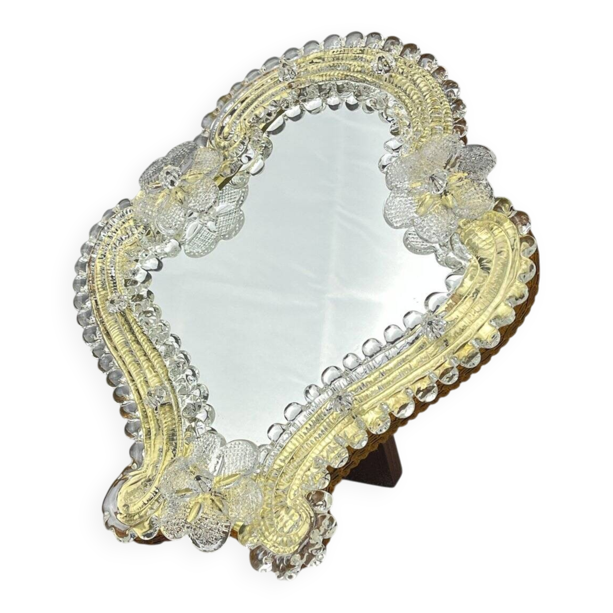 Miroir en verre Murano original, années 1950