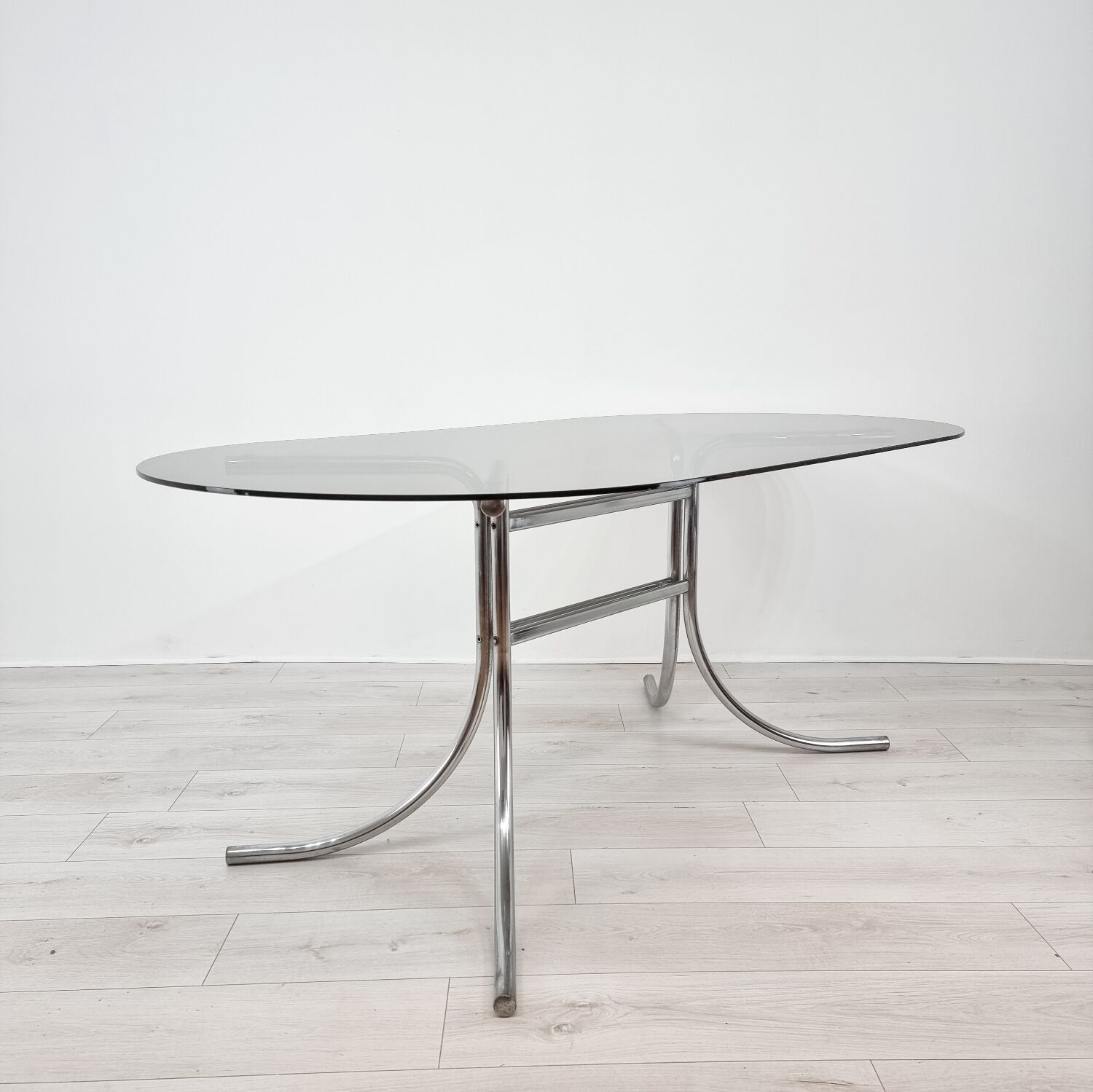 Smoked glass table 1970