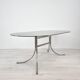 Table en verre fumé 1970