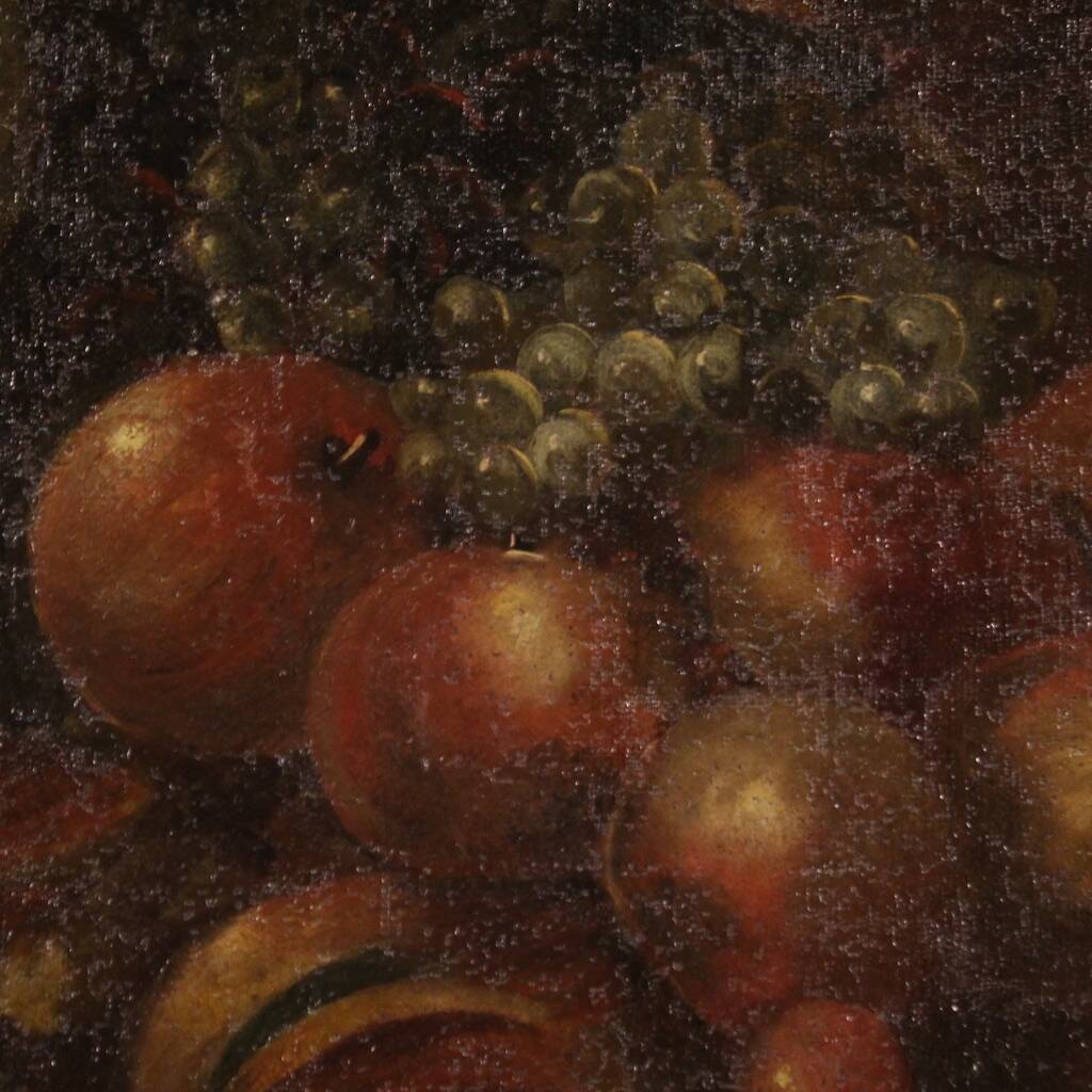 Painting still life oil on canvas from the 18th century