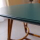 Table basse "haricot" vintage relookée