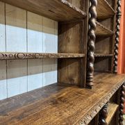 Bibliothèque de boiserie en chêne et sapin début XXème