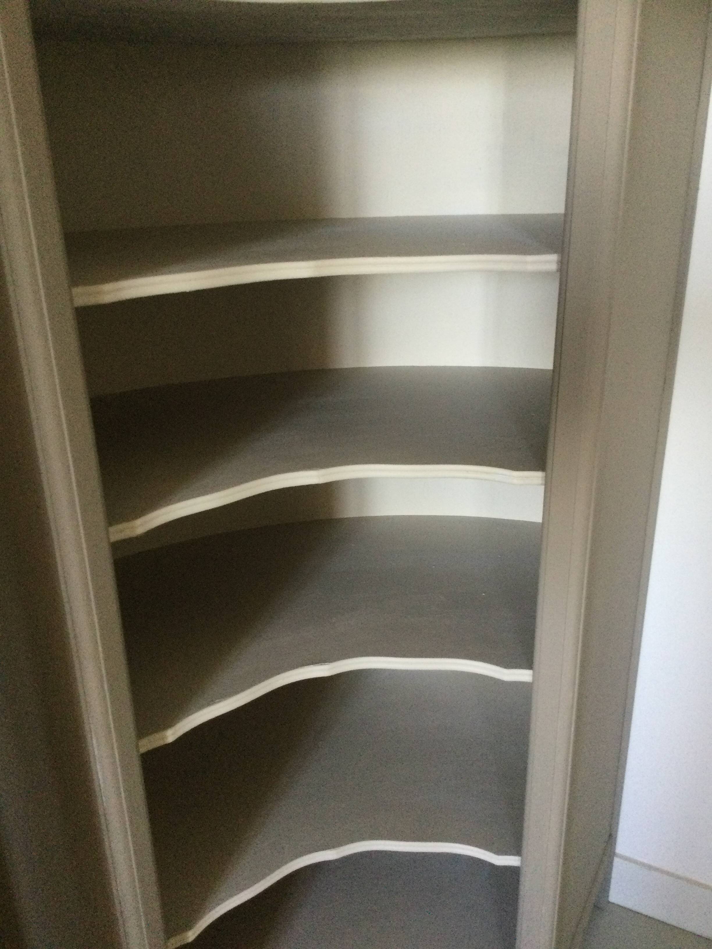 Antique library corner unit