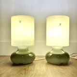 Pair of khaki Lykta lamps