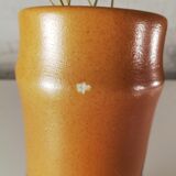 Bamboo pattern sandstone roll vase