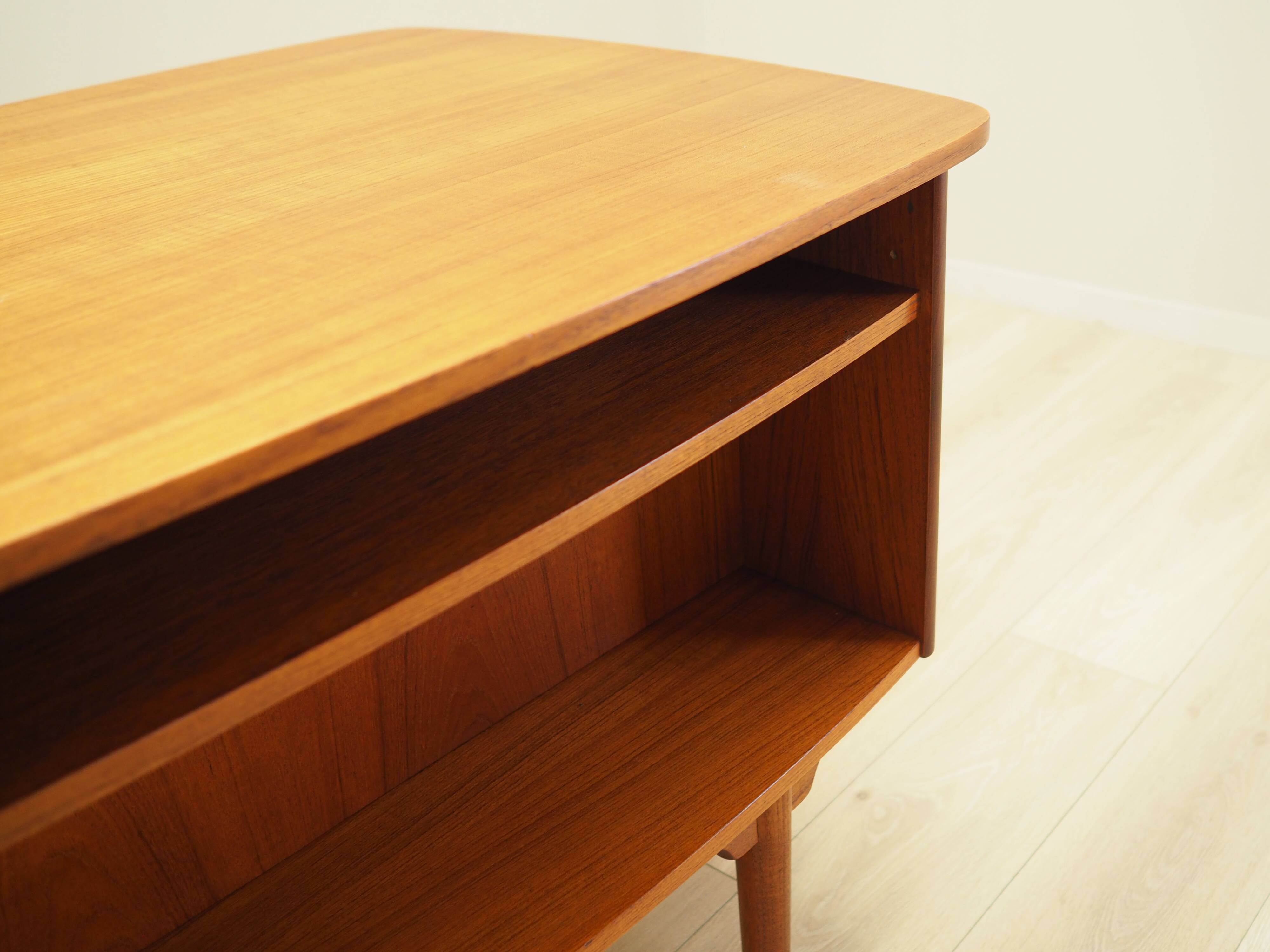 Teak desk, Danish design, 1970s, designer: H.P. Hansen, manufacturer: Rande