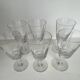 6 old cut crystal port glasses