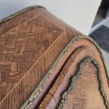 Louis XV style lady's desk in marquetry and bronze