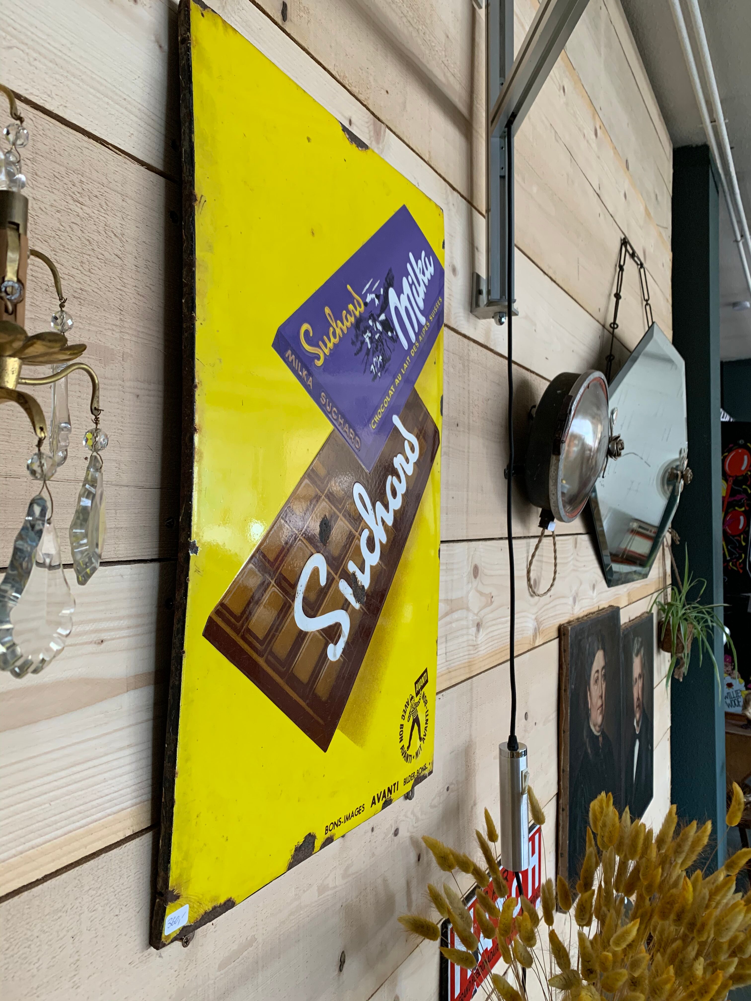 Suchard Milka enamel plate