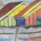 Ragnvald Magnusson, Swedish Modern Landscape, 1960, Oil on Panel, Framed
