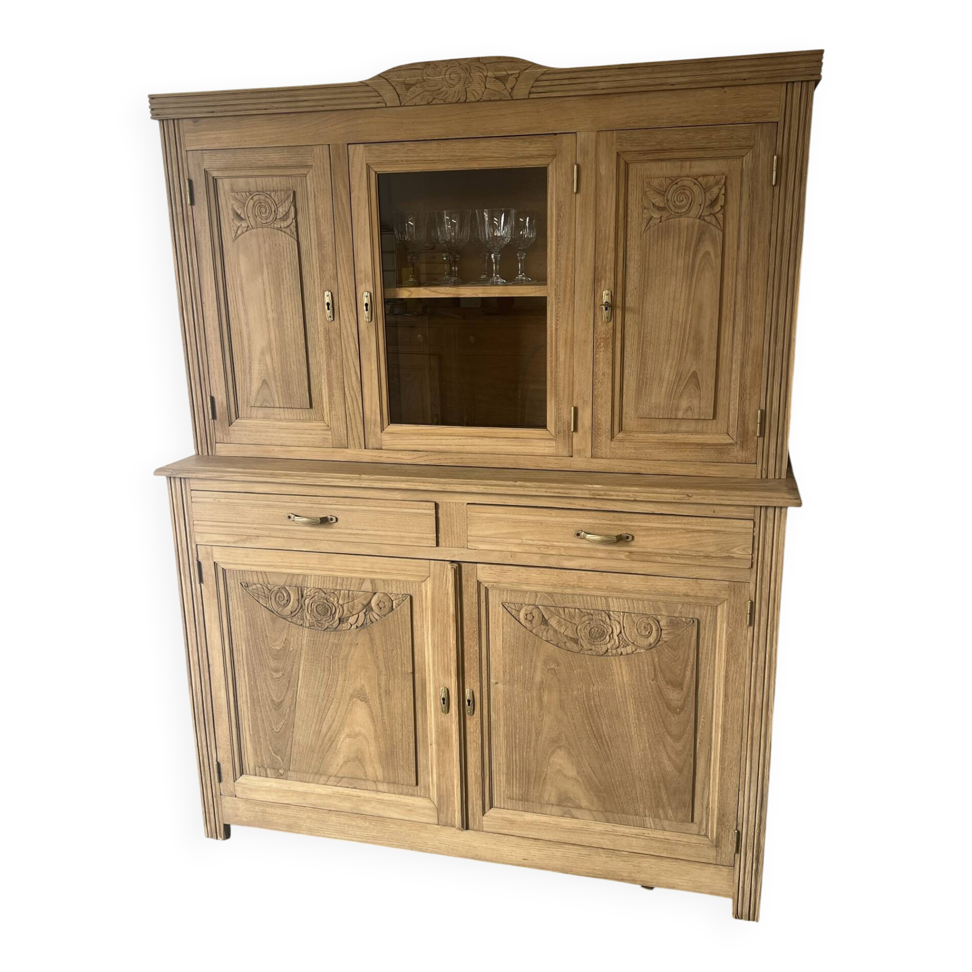 Vaisselier buffet en bois massif